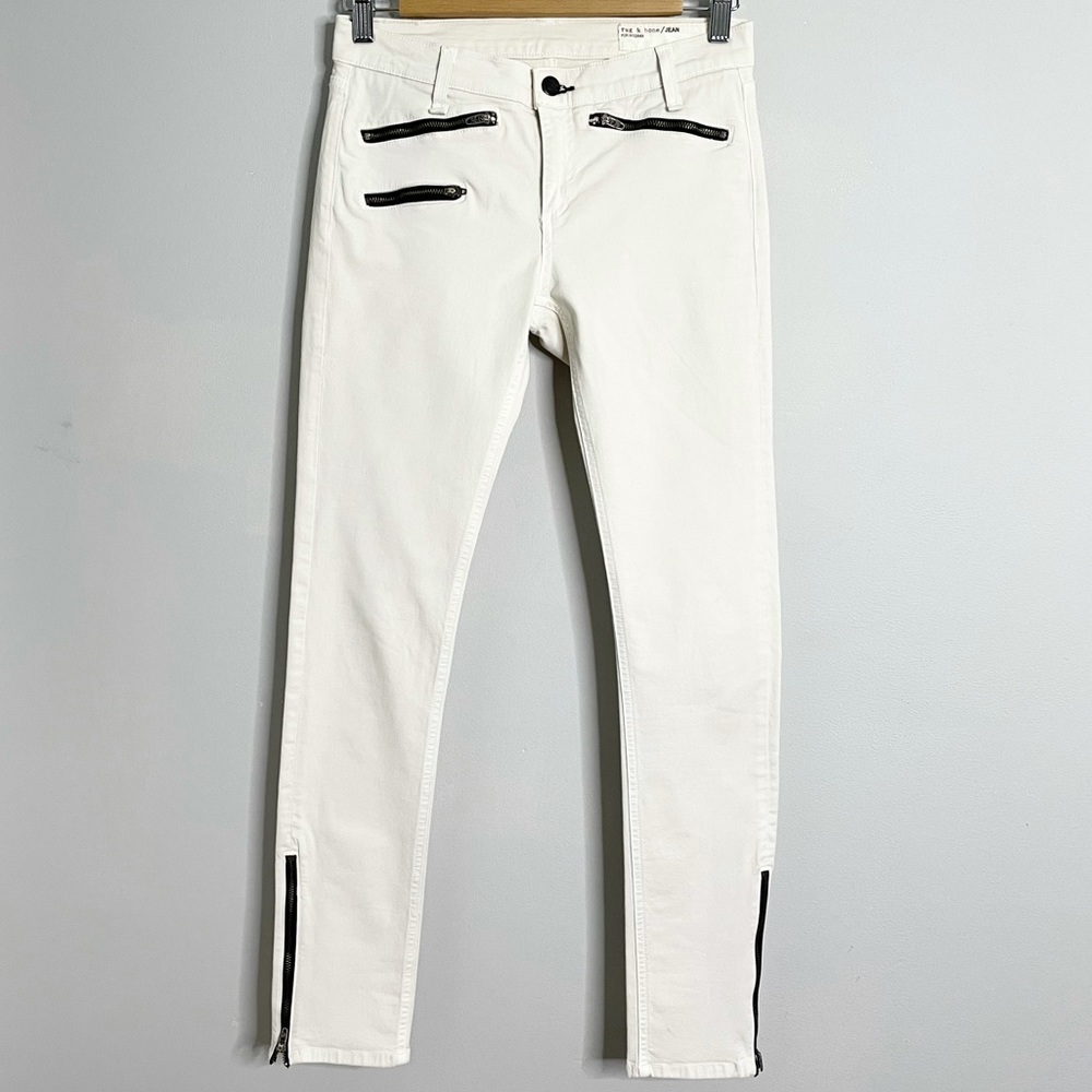 RAG & BONE for INTERMIX Ankle Zip Skinny Jeans